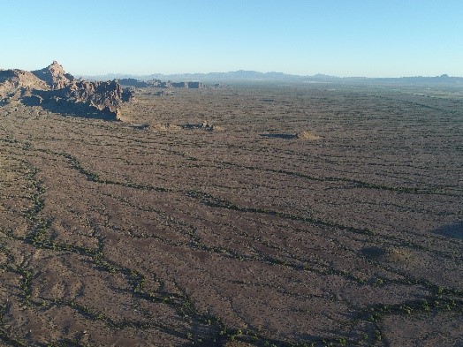 Harquahala Basin along the Eageltail Mountains