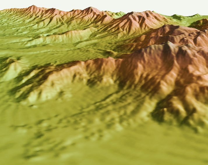 Figure 6. DEM of the Marcus Landslide.