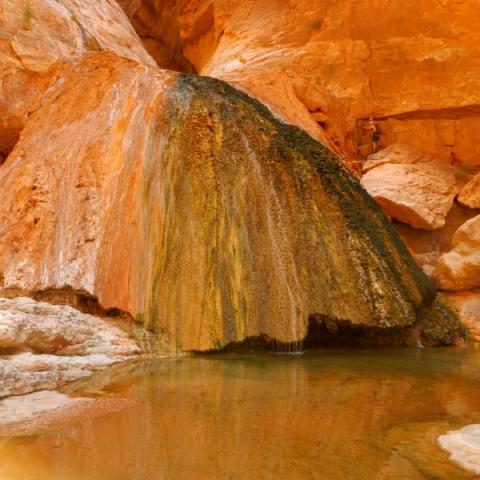Travertine mound in Big Canyon, Arizona