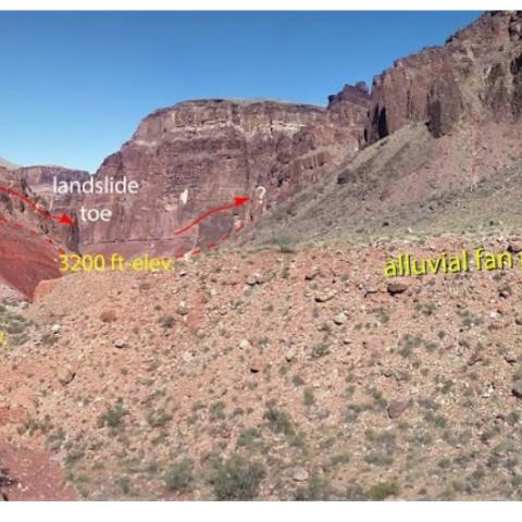 Landslide at Red Canyon
